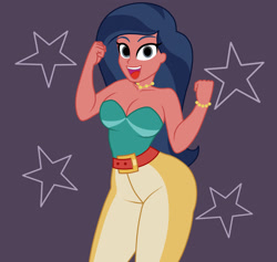 Size: 1900x1800 | Tagged: dead source, safe, artist:mashoart, character:desert sage, equestria girls:spring breakdown, g4, my little pony: equestria girls, my little pony:equestria girls, spoiler:eqg series (season 2), big breasts, breasts, cleavage, desert sage, female, no catchlights, smiling, solo