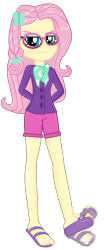 Size: 1185x2817 | Tagged: safe, artist:grapefruitface1, artist:katnekobase, base used, derpibooru original, character:fluttershy, my little pony:equestria girls, alternate hairstyle, feet, female, foot tapping, hipstershy, motion blur, request, sandals, simple background, solo, spectacles, tapping, transparent background