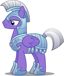 Size: 1849x2183 | Tagged: safe, artist:frownfactory, species:pegasus, species:pony, episode:the times they are a changeling, g4, my little pony: friendship is magic, .svg available, armor, crystal guard, crystal guard armor, helmet, male, simple background, solo, stallion, svg, tail wrap, transparent background, vector, wings