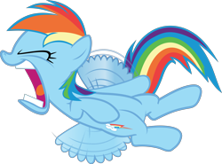 Size: 5241x3882 | Tagged: safe, artist:frownfactory, character:rainbow dash, species:pegasus, species:pony, episode:flight to the finish, g4, my little pony: friendship is magic, .svg available, eyes closed, faec, female, mare, open mouth, simple background, solo, svg, transparent background, vector, wings, yelling