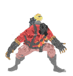 Size: 1051x1099 | Tagged: safe, artist:memnoch, edit, character:smolder, duo, female, male, pyro, simple background, team fortress 2, transparent background, vector, wat, what has science done, wtf