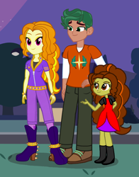 Size: 2168x2760 | Tagged: safe, artist:themexicanpunisher, character:adagio dazzle, character:timber spruce, parent:adagio dazzle, parent:timber spruce, my little pony:equestria girls, family, female, male, shipping, straight, timberdazzle