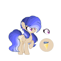 Size: 4600x4600 | Tagged: safe, artist:antiwalkercassie, artist:lazuli, base used, oc, parent:flash sentry, parent:rainbow dash, parents:flashdash, species:pegasus, species:pony, bandaid, female, mare, offspring, simple background, solo, transparent background, two toned wings