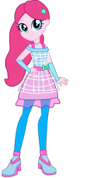 Size: 1635x3072 | Tagged: safe, artist:gouhlsrule, artist:lazuli, base used, character:pinkie pie, species:human, my little pony:equestria girls, alternate hairstyle, barely eqg related, boots, clothing, cosmix, crossover, fairy, fingerless gloves, gloves, hairpin, high heel boots, high heels, jewelry, necklace, rainbow s.r.l, shoes, winx club