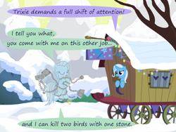 Size: 1200x900 | Tagged: safe, artist:evil-dec0y, character:trixie, oc, oc:ghost, species:pony, comic:trixie vs., comic:trixie vs. hearth's warming