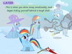 Size: 1200x900 | Tagged: safe, artist:evil-dec0y, character:rainbow dash, character:trixie, oc, species:pony, comic:trixie vs., comic:trixie vs. hearth's warming