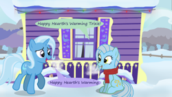 Size: 500x281 | Tagged: safe, artist:evil-dec0y, character:trixie, oc, species:earth pony, species:pony, species:unicorn, comic:trixie vs., comic:trixie vs. hearth's warming, duo
