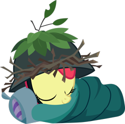 Size: 1494x1480 | Tagged: safe, artist:frownfactory, character:apple bloom, species:earth pony, species:pony, episode:going to seed, g4, my little pony: friendship is magic, .svg available, adorable face, adorabloom, cuddly, cute, cuteness overload, cutest pony alive, cutest pony ever, dawwww, eyes closed, female, filly, helmet, hnnng, huggable, hugs needed, pillow, simple background, sleeping, sleeping bag, solo, svg, transparent background, vector, weapons-grade cute