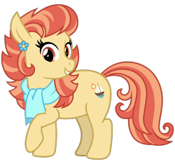 Size: 3200x3000 | Tagged: safe, artist:cheezedoodle96, character:aunt holiday, species:earth pony, species:pony, episode:the last crusade, g4, my little pony: friendship is magic, .svg available, chubby, clothing, female, looking at you, mare, raised hoof, scarf, simple background, smiling, solo, svg, transparent background, vector
