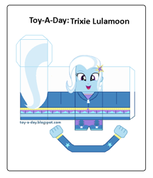Size: 600x699 | Tagged: safe, artist:grapefruitface1, character:trixie, my little pony:equestria girls, arts and crafts, craft, female, papercraft, printable, toy a day