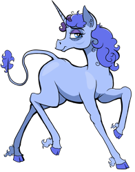 Size: 2146x2737 | Tagged: safe, artist:paskanaakka, derpibooru original, oc, oc only, oc:midnight dew, species:classical unicorn, species:pony, species:unicorn, g4, cloven hooves, colored hooves, eyebrows, female, hoers, leonine tail, looking at you, mare, profile, simple background, solo, tired, transparent background, unshorn fetlocks