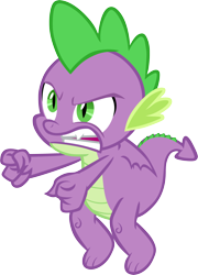 Size: 2730x3788 | Tagged: safe, alternate version, artist:memnoch, character:spike, species:dragon, angry, male, simple background, solo, transparent background, vector, winged spike