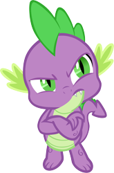 Size: 2030x3079 | Tagged: safe, artist:memnoch, character:spike, species:dragon, episode:sweet and smoky, g4, my little pony: friendship is magic, male, simple background, solo, spike is not amused, transparent background, unamused, vector, winged spike