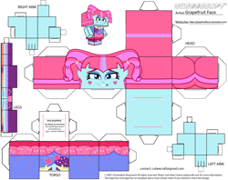 Size: 2979x2354 | Tagged: safe, artist:grapefruitface1, character:kiwi lollipop, equestria girls:sunset's backstage pass, g4, my little pony: equestria girls, my little pony:equestria girls, spoiler:eqg series (season 2), arts and crafts, craft, cubeecraft, female, k-lo, kiwi lollipop, papercraft, printable, solo