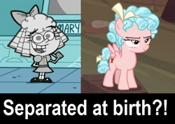 Size: 760x542 | Tagged: safe, artist:themexicanpunisher, character:cozy glow, species:pony, comparison, maryann (the fairly oddparents), separated at birth, the fairly oddparents