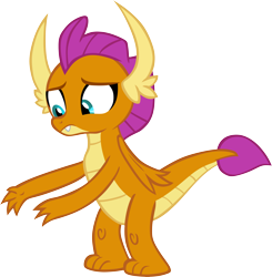 Size: 4971x5079 | Tagged: safe, artist:memnoch, character:smolder, species:dragon, episode:father knows beast, g4, my little pony: friendship is magic, claws, dragoness, fangs, female, folded wings, frown, horns, looking down, sad, simple background, solo, teenaged dragon, toes, transparent background, vector, wings