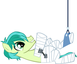 Size: 8397x7016 | Tagged: safe, alternate version, artist:memnoch, character:sandbar, species:earth pony, species:pony, body cast, male, simple background, smiling, solo, transparent background, vector