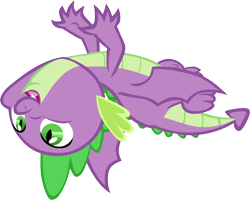 Size: 8081x6455 | Tagged: safe, artist:memnoch, character:spike, species:dragon, episode:dragon dropped, g4, my little pony: friendship is magic, claws, male, simple background, solo, tail, toes, transparent background, vector, winged spike