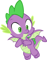 Size: 3360x4265 | Tagged: safe, artist:memnoch, character:spike, species:dragon, claws, male, simple background, solo, tail, transparent background, vector, winged spike, wings