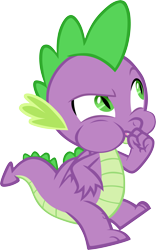 Size: 3107x4990 | Tagged: safe, artist:memnoch, character:spike, species:dragon, male, simple background, solo, transparent background, vector, winged spike