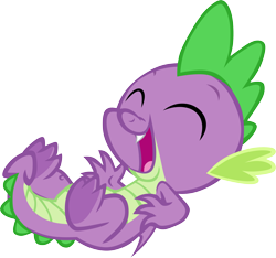 Size: 4085x3817 | Tagged: safe, artist:memnoch, character:spike, species:dragon, fangs, feet, laughing, male, male feet, simple background, solo, spread toes, tail, transparent background, underfoot, vector, winged spike