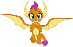 Size: 5981x3864 | Tagged: safe, artist:memnoch, character:smolder, species:dragon, episode:non-compete clause, g4, my little pony: friendship is magic, cute, dragoness, female, flying, simple background, smolderbetes, solo, transparent background, vector