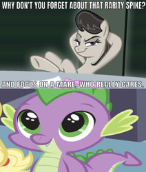 Size: 638x752 | Tagged: safe, artist:foreverbunkey123, artist:grapefruitface1, edit, edited screencap, editor:undeadponysoldier, screencap, character:applejack, character:octavia melody, character:spike, species:dragon, species:earth pony, species:pony, episode:spike at your service, g4, my little pony: friendship is magic, bedroom eyes, cute, female, flirting, male, mare, rhyming, shipping, smug, spikabetes, spiketavia, straight, stupid sexy octavia, style emulation, welcome home twilight
