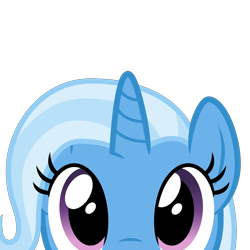 Size: 2400x2400 | Tagged: safe, artist:cheezedoodle96, part of a set, character:trixie, species:pony, species:unicorn, .svg available, close-up, cute, diatrixes, female, looking at you, mare, peekaboo, peeking, shy, simple background, solo, svg, transparent background, vector, wide eyes