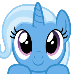 Size: 2400x2400 | Tagged: safe, artist:cheezedoodle96, part of a set, character:trixie, species:pony, species:unicorn, .svg available, bust, close-up, cute, diatrixes, female, hooves on the table, looking at you, mare, peekaboo, peeking, portrait, simple background, solo, svg, transparent background, vector, wide eyes
