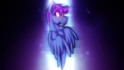 Size: 4000x2250 | Tagged: safe, artist:dripponi, artist:lattynskit, edit, oc, oc only, oc:windy dripper, species:pegasus, species:pony, abstract background, blushing, chest fluff, chromatic aberration, cute, floppy ears, galaxy, looking back, male, malesub, pegasus oc, photoshop, solo, space, stallion, stars, submissive, tablet pen, wallpaper, wing fluff, wings
