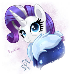 Size: 905x950 | Tagged: safe, artist:joakaha, character:rarity, species:pony, species:unicorn, episode:the last problem, g4, my little pony: friendship is magic, clothing, coat, eyelashes, female, looking at you, mare, older, older rarity, smiling, solo