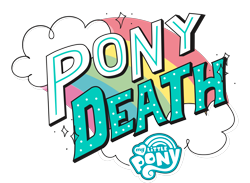 Size: 2401x1758 | Tagged: safe, artist:dsp2003, edit, species:pony, my little pony:pony life, logo, logo edit, logo parody, parody, pony death, simple background, style emulation, transparent background