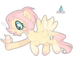 Size: 1004x796 | Tagged: safe, artist:jisootheartist, artist:lazuli, base used, edit, character:fluttershy, species:bird, species:pegasus, species:pony, alternate design, female, flying, mare, simple background, smiling, solo, transparent background