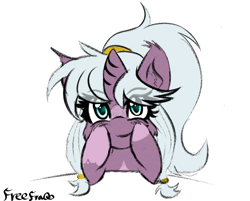 Size: 1544x1243 | Tagged: safe, artist:freefraq, oc, oc only, oc:fates fortune, species:pony, cute, solo