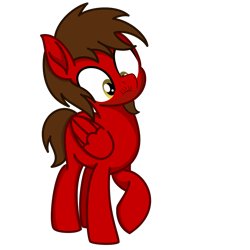 Size: 1200x1200 | Tagged: safe, artist:toyminator900, oc, oc only, oc:chip, species:pegasus, species:pony, beard, facial hair, male, moustache, raised hoof, simple background, solo, transparent background