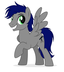 Size: 2459x2779 | Tagged: safe, artist:lazuli, artist:rioshi, artist:starshade, oc, oc only, oc:stargazer silver, species:pegasus, species:pony, 2020 community collab, derpibooru community collaboration, looking at you, male, simple background, smiling, solo, stallion, transparent background