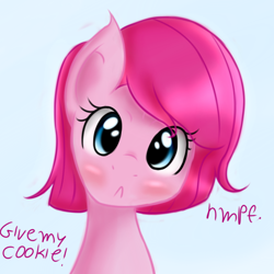 Size: 900x900 | Tagged: safe, artist:freefraq, character:pinkie pie, alternate hairstyle, cute, hnnng, young