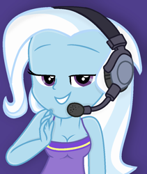 Size: 837x990 | Tagged: safe, artist:grapefruitface1, artist:yaya54320, base used, character:trixie, my little pony:equestria girls, breasts, cleavage, headphones