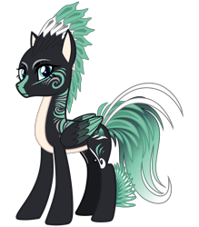 Size: 2800x3200 | Tagged: safe, artist:cheezedoodle96, derpibooru original, oc, oc only, oc:alpine apotheon, species:pegasus, species:pony, 2020 community collab, derpibooru community collaboration, .svg available, body markings, feathered mane, female, folded wings, looking at you, mare, mohawk, simple background, smiling, solo, svg, transparent background, vector, wings