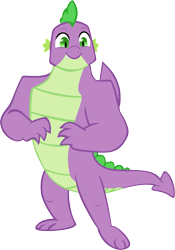 Size: 4159x5941 | Tagged: safe, artist:memnoch, character:spike, species:dragon, episode:the last problem, g4, my little pony: friendship is magic, absurd resolution, gigachad spike, looking at you, male, older, older spike, simple background, solo, transparent background, vector, winged spike