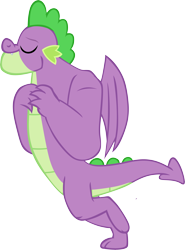 Size: 4335x5854 | Tagged: safe, artist:memnoch, character:spike, species:dragon, episode:the last problem, g4, my little pony: friendship is magic, absurd resolution, gigachad spike, male, older, older spike, simple background, solo, transparent background, vector, winged spike