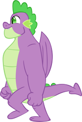 Size: 3933x5814 | Tagged: safe, artist:memnoch, character:spike, species:dragon, episode:the last problem, g4, my little pony: friendship is magic, gigachad spike, male, older, older spike, simple background, solo, transparent background, winged spike
