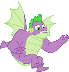 Size: 5820x6001 | Tagged: safe, artist:memnoch, character:spike, species:dragon, episode:the last problem, g4, my little pony: friendship is magic, gigachad spike, male, older, older spike, simple background, solo, transparent background, winged spike