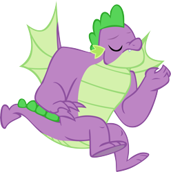 Size: 5725x5776 | Tagged: safe, artist:memnoch, character:spike, species:dragon, episode:the last problem, g4, my little pony: friendship is magic, gigachad spike, male, older, older spike, simple background, solo, transparent background, winged spike