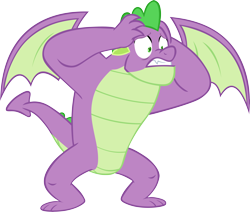Size: 6968x5904 | Tagged: safe, artist:memnoch, character:spike, species:dragon, episode:the last problem, g4, my little pony: friendship is magic, gigachad spike, male, older, older spike, simple background, solo, transparent background, winged spike