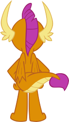 Size: 3388x5954 | Tagged: safe, artist:memnoch, character:smolder, species:dragon, female, simple background, solo, transparent background, vector