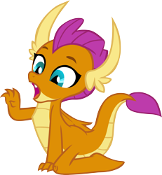 Size: 3321x3592 | Tagged: safe, artist:memnoch, character:smolder, species:dragon, cute, female, invisible stallion, open mouth, simple background, smolderbetes, solo, transparent background, vector