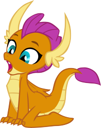 Size: 2867x3616 | Tagged: safe, artist:memnoch, character:smolder, species:dragon, cute, female, invisible stallion, open mouth, simple background, smolderbetes, solo, transparent background, vector