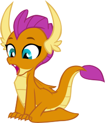 Size: 3065x3595 | Tagged: safe, artist:memnoch, character:smolder, species:dragon, cute, female, invisible stallion, open mouth, simple background, smolderbetes, solo, transparent background, vector