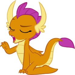 Size: 3466x3495 | Tagged: safe, artist:memnoch, character:smolder, species:dragon, cute, female, invisible stallion, open mouth, simple background, smolderbetes, solo, transparent background, vector